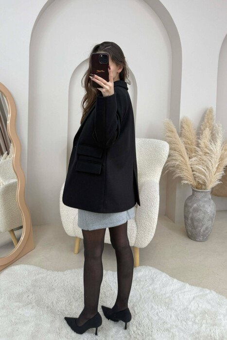2 IN 1 JACKET+ VEST WOMEN SET BLACK/ E ZEZE - 3