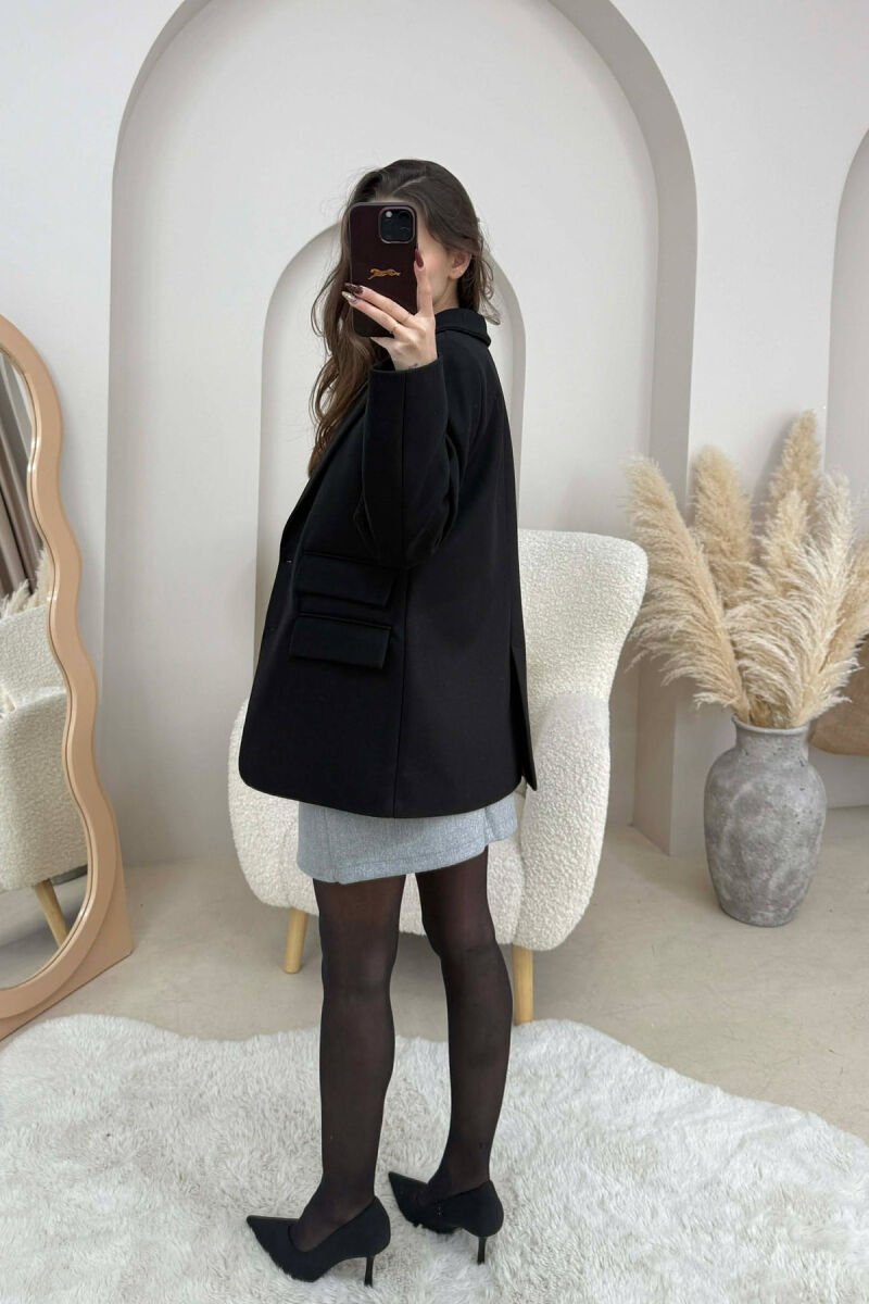 2 IN 1 JACKET+ VEST WOMEN SET BLACK/ E ZEZE - 3