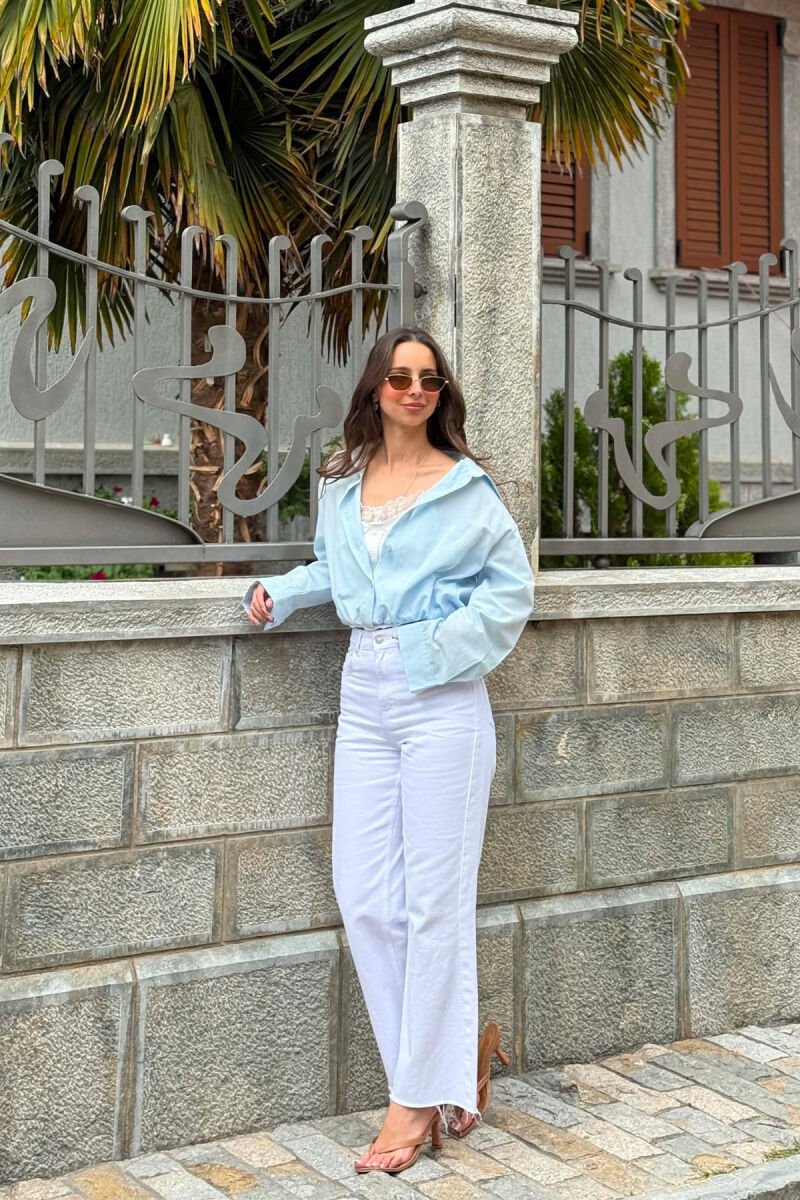 2 IN 1 SHIRT+TANK TOP WOMEN SET LIGHTBLUE/BZ - 6