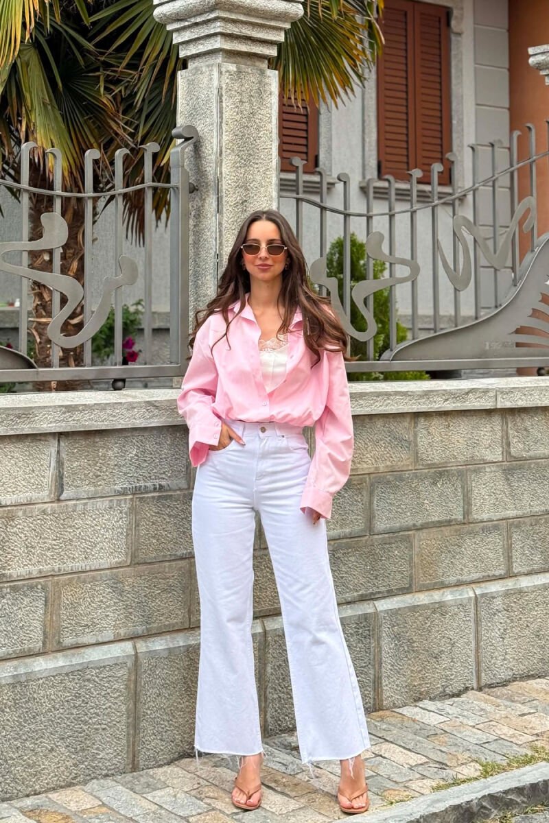 2 IN 1 SHIRT+TANK TOP WOMEN SET PINK/ROZE - 4