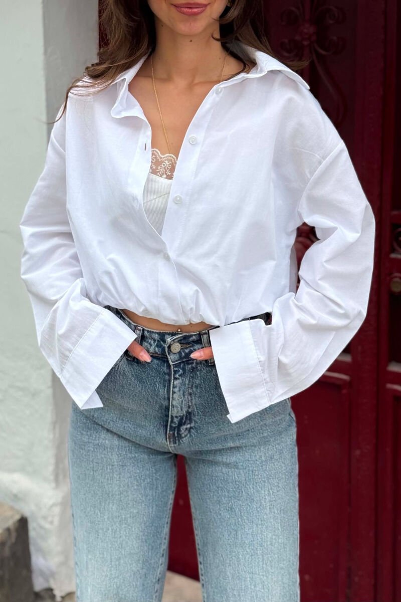 2 IN 1 SHIRT+TANK TOP WOMEN SET WHITE-E BARDHE - 3
