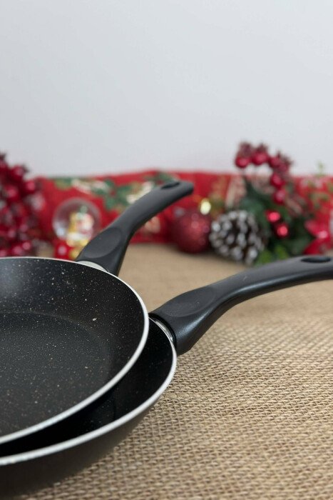 2 PIECES FRYING PAN SET 20-24 CM BLACK/ E ZEZE - 9