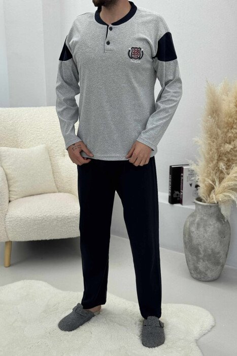 28 CLUB ROUND NECK SIMPLE MEN PYJAMAS GREY/GRI 