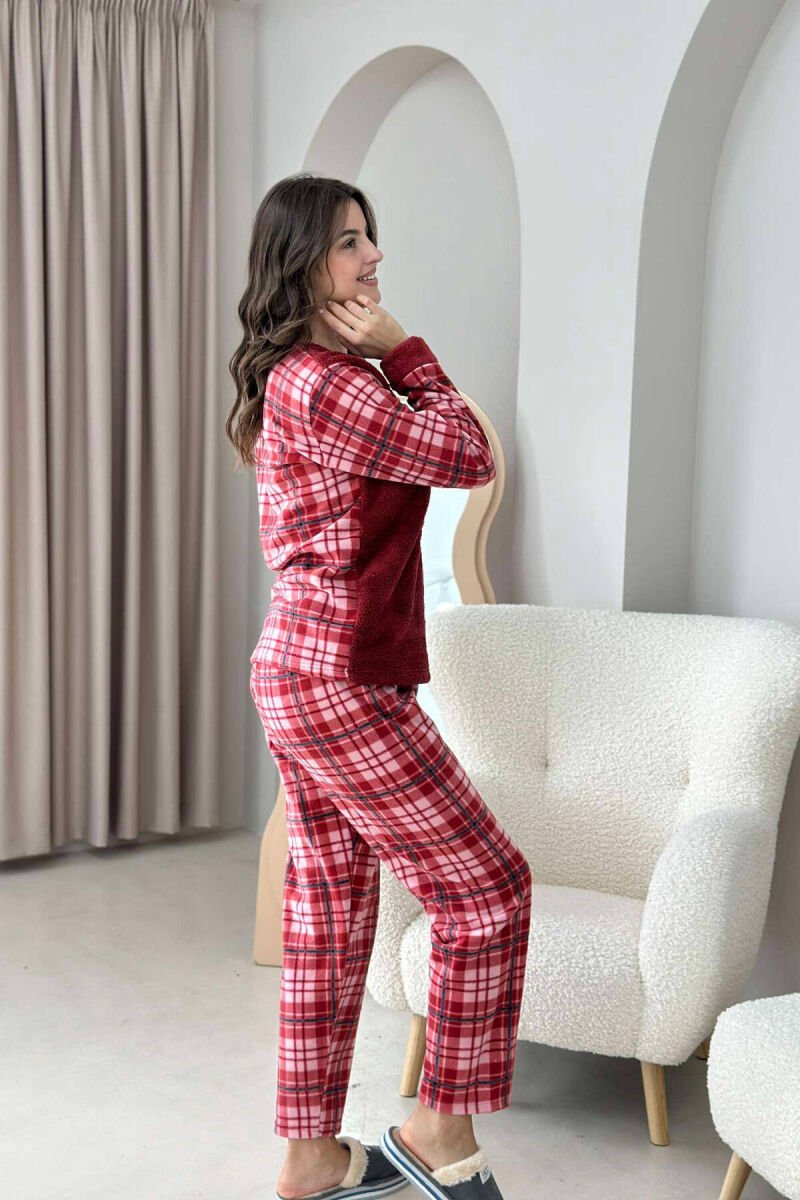 3 FLOWERS WOMAN PYJAMAS BURGUNDY/VISHNJE - 2