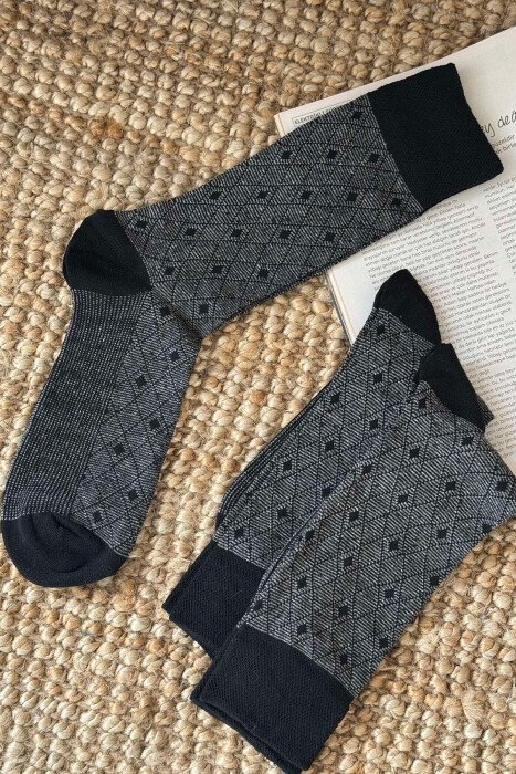 3 PAIR SIMPLE MEN SOCKS GREY/GRI - 1