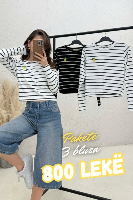 PACK OF 3 PIECES STRAIGHT DESIGN WOMAN SWEATSHIRTS MULTIPLE/SHNGJ - KLAUDIO FASHION