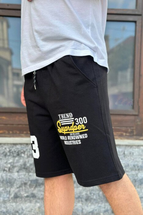 33 FRONT DESIGN MEN SHORTS BLACK/ E ZEZE - 1