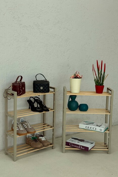 4-TIER SHELF 2-PACK (1+1 FREE) BEIGE/BEZHE - 2