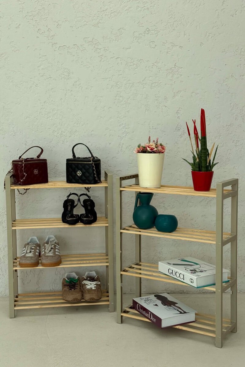 4-TIER SHELF 2-PACK (1+1 FREE) BEIGE/BEZHE - 4