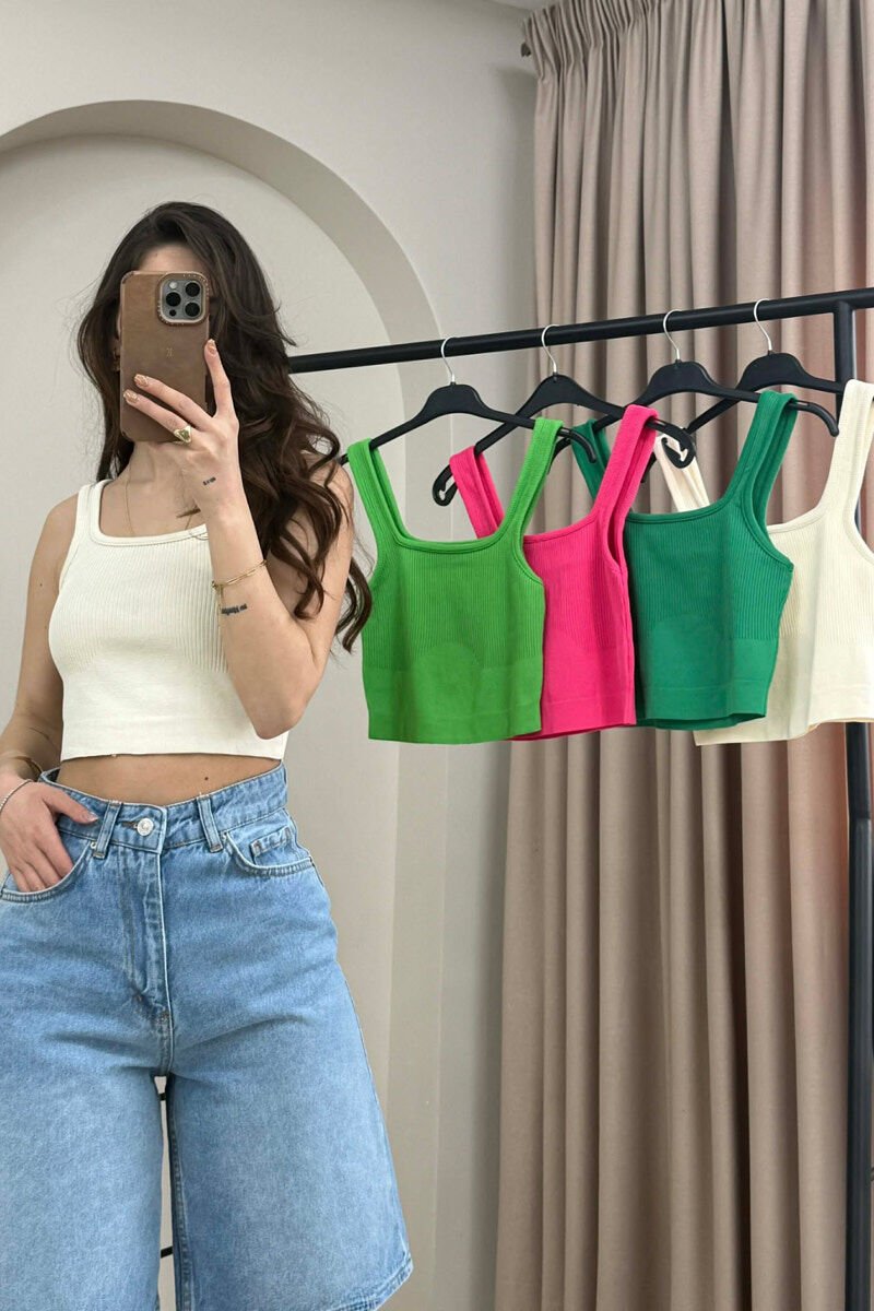 5 PIECES OF ONE COLOR WOMAN TANK TOPS MULTIPLE/SHNGJ - 2