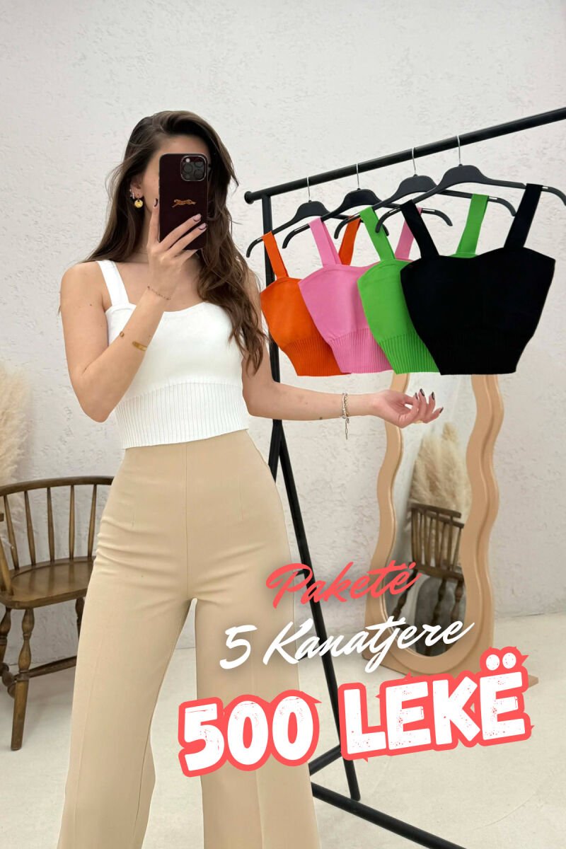 5 PIECES OF SIMPLE WOMEN TANK TOPS MULTIPLE/SHNGJ - 1