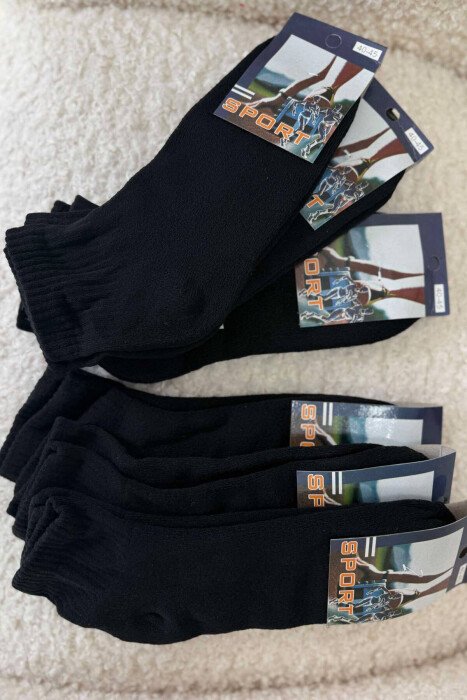 6 PAIR COSY MEN SOCKS BLACK/ E ZEZE - 2