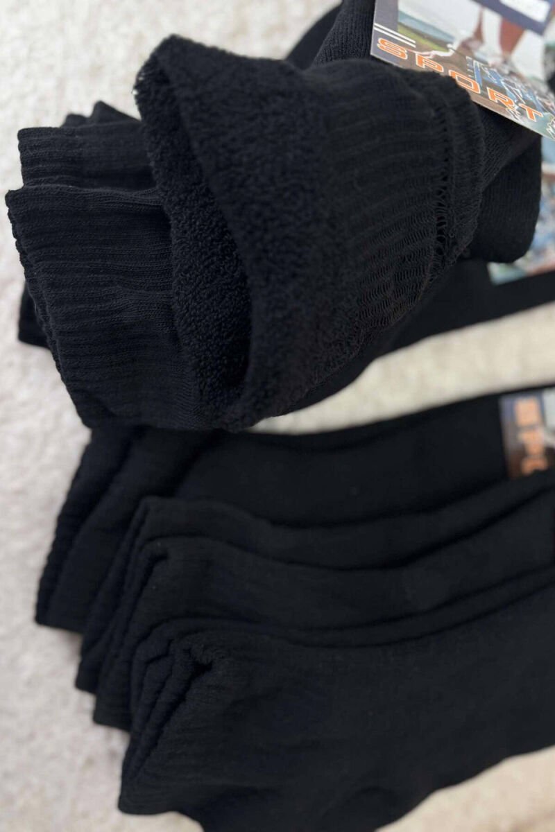 6 PAIR COSY MEN SOCKS BLACK/ E ZEZE - 3