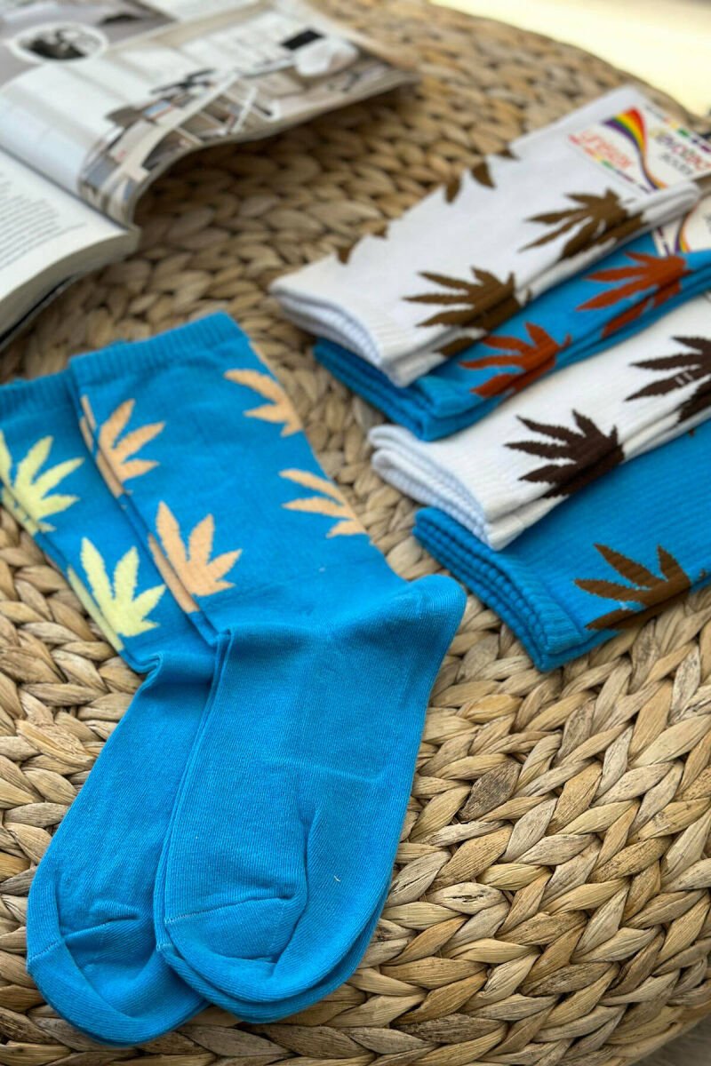 6 PAIR DIFFERENT COLORS WOMAN CREW SOCKS MULTIPLE/SHNGJ - 2
