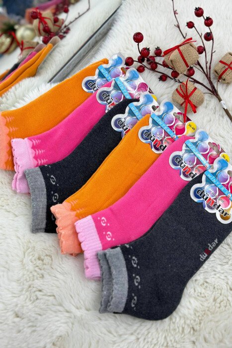 6 PAIR DIFFERENT COLORS WOMAN SOCKS MULTIPLE/SHNGJ - 