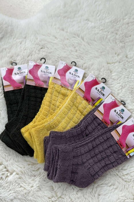 6 PAIR DIFFERENT COLORS WOMEN ANKLE SOCKS MULTIPLE/SHNGJ - 1