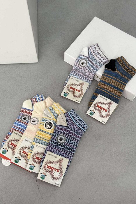 6 PAIR DIFFERENT DESIGN WOMEN ANKLE SOCKS MULTIPLE/SHNGJ - 2