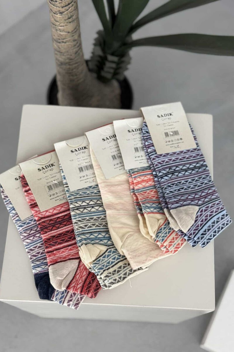 6 PAIR DIFFERENT DESIGN WOMEN ANKLE SOCKS MULTIPLE/SHNGJ - 1