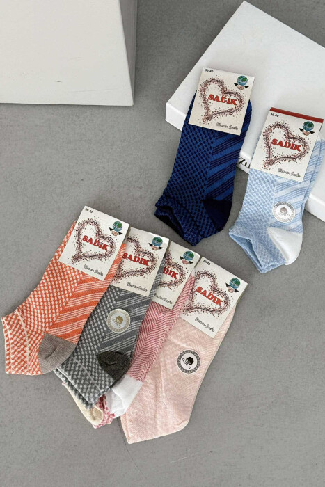 6 PAIR MULTI PATTERN WOMEN ANKLE SOCKS MULTIPLE/SHNGJ - 2