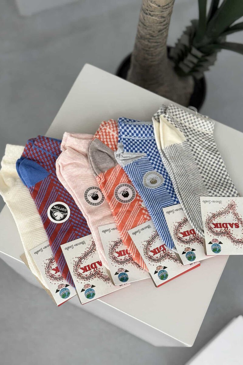 6 PAIR MULTI PATTERN WOMEN ANKLE SOCKS MULTIPLE/SHNGJ - 2