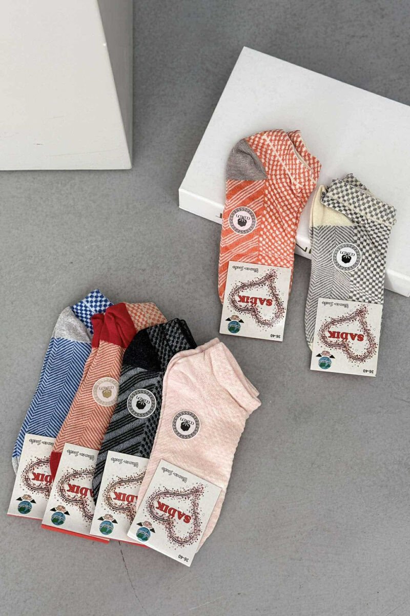6 PAIR MULTI PATTERN WOMEN ANKLE SOCKS MULTIPLE/SHNGJ - 2