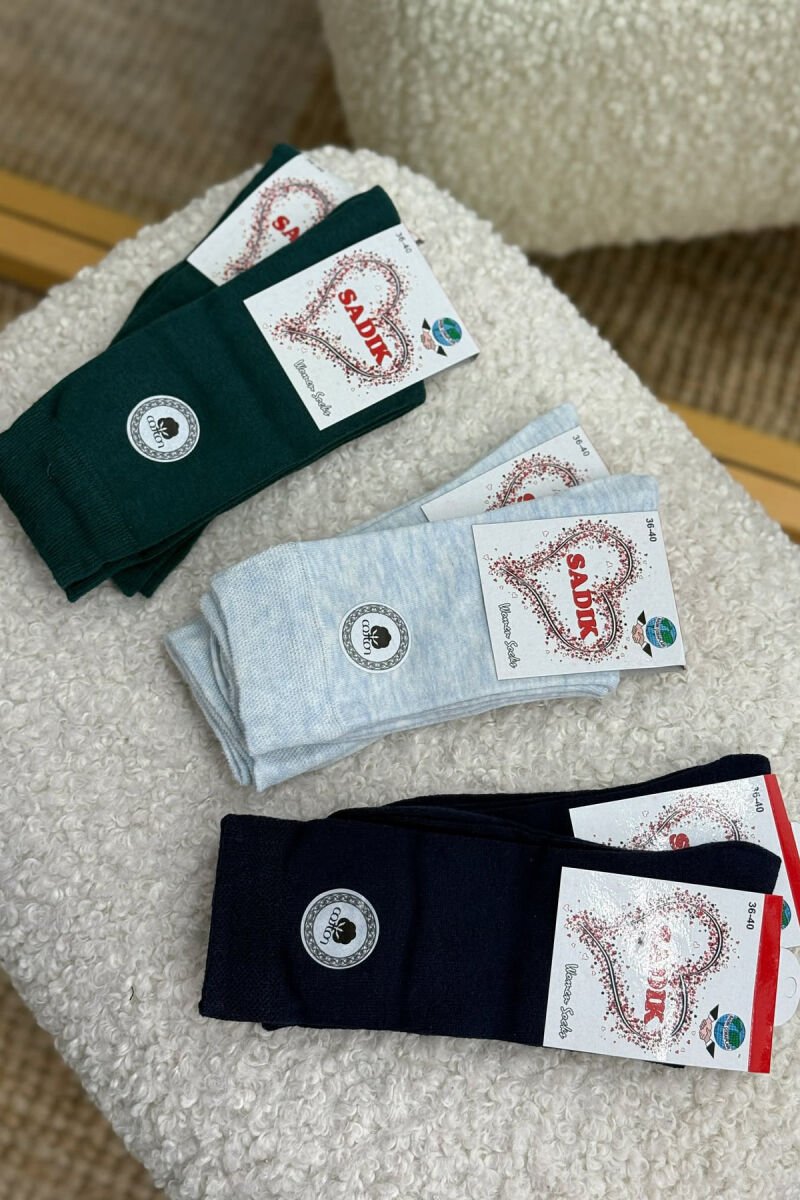 6 PAIR SIMPLE WOMEN ANKLE SOCKS MULTIPLE/SHNGJ - 1