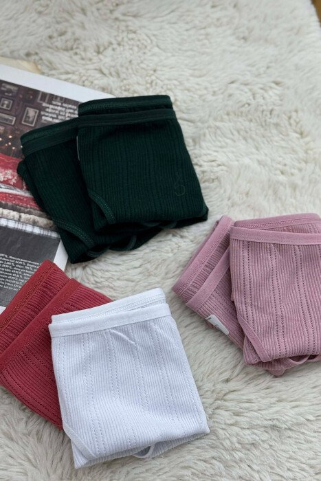 6 PAIR SIMPLE WOMEN BRIEFS MULTIPLE/SHNGJ - 