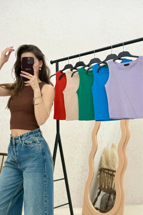 6 PIECES OF SIMPLE WOMEN TANK TOPS MULTIPLE/SHNGJ - 2