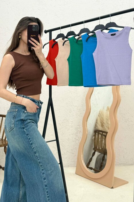6 PIECES OF SIMPLE WOMEN TANK TOPS MULTIPLE/SHNGJ - 3