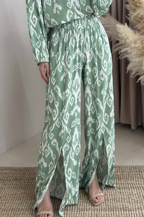 ABSRTACT PATTERN DESIGN WOMEN SET MINT/MENTE - 4