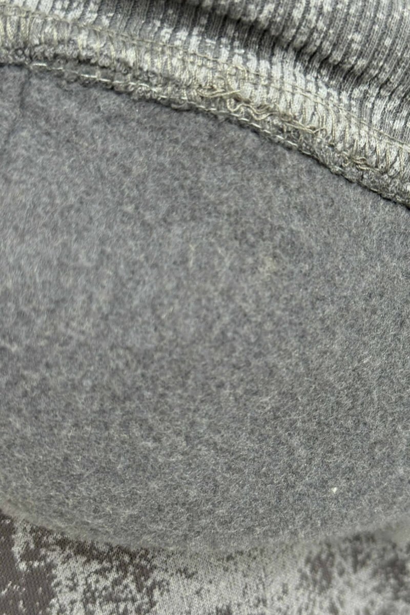ABSTRACT DESIGN FLUFFY HOODIE+JOGGERS MEN SET GREY/GRI - 5