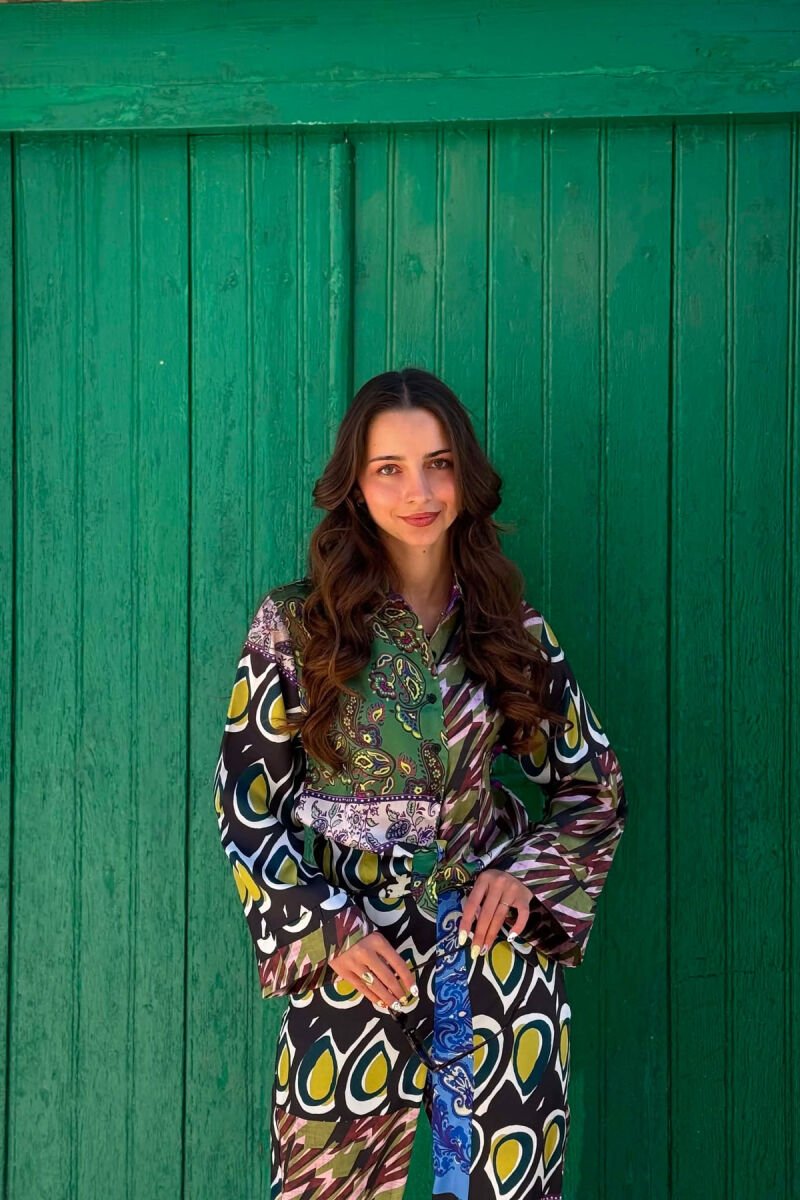 ABSTRACT DESIGN SHIRT+TROUSERS WOMEN SET MULTIPLE/SHNGJ - 6