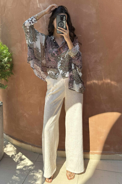 ABSTRACT DESIGN SIMPLE WOMEN SHIRT MULTIPLE/SHNGJ - 2
