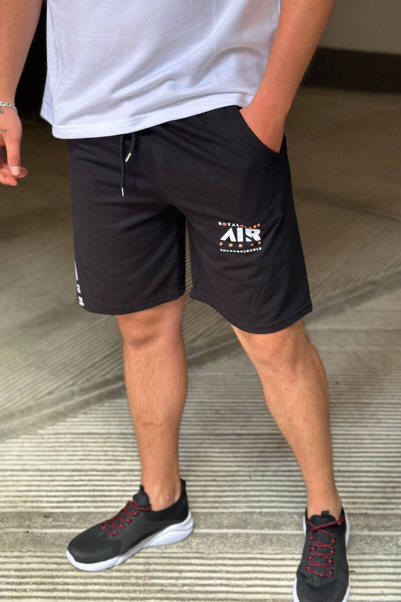 AIR FORCE MEN SHORTS BLACK/ E ZEZE - 1