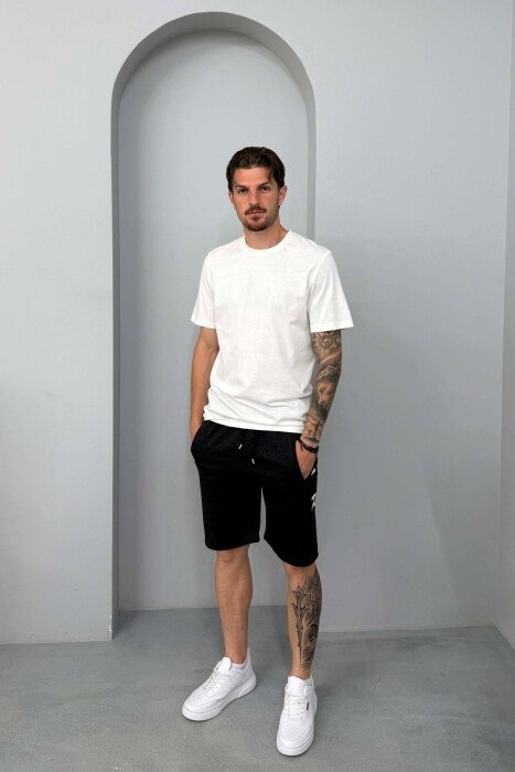 AIR SIDE WRITTING ZIPPER POCKETS MEN SHORT SWEATPANTS DARK GREY/GEE 