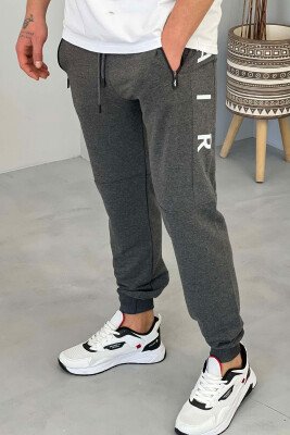 AIR WRITTING ONE COLOR MEN SWEATPANTS DARK GREY/GEE - 3