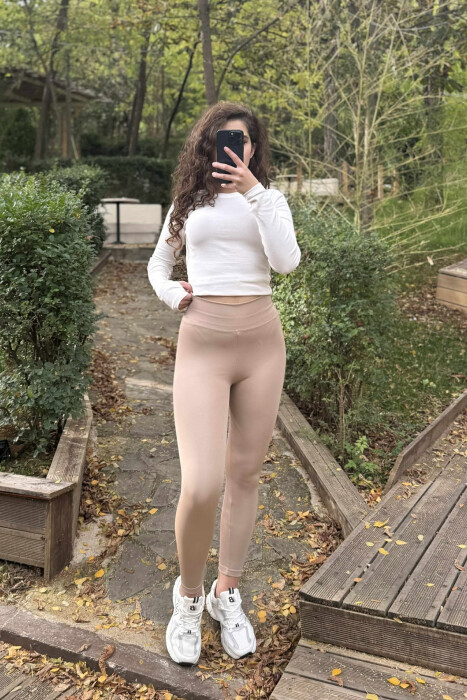 ALO SIMPLE WOMAN LEGGINGS BEIGE/BEZHE - 2