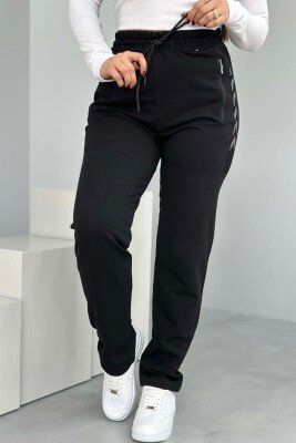 ARROW DESIGN WOMAN SWEATPANTS BLACK/ E ZEZE - 1