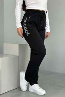 ARROW DESIGN WOMAN SWEATPANTS BLACK/ E ZEZE - 2