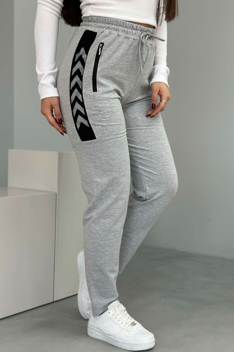 ARROW DESIGN WOMAN SWEATPANTS GREY/GRI - 1