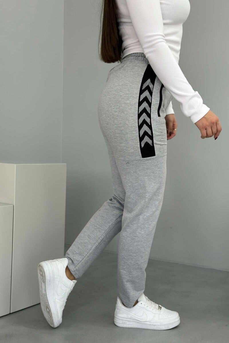 ARROW DESIGN WOMAN SWEATPANTS GREY/GRI - 2