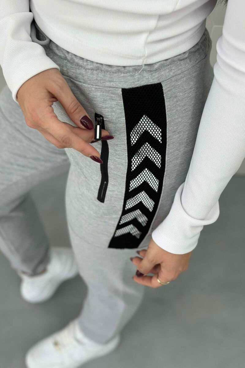 ARROW DESIGN WOMAN SWEATPANTS GREY/GRI - 3