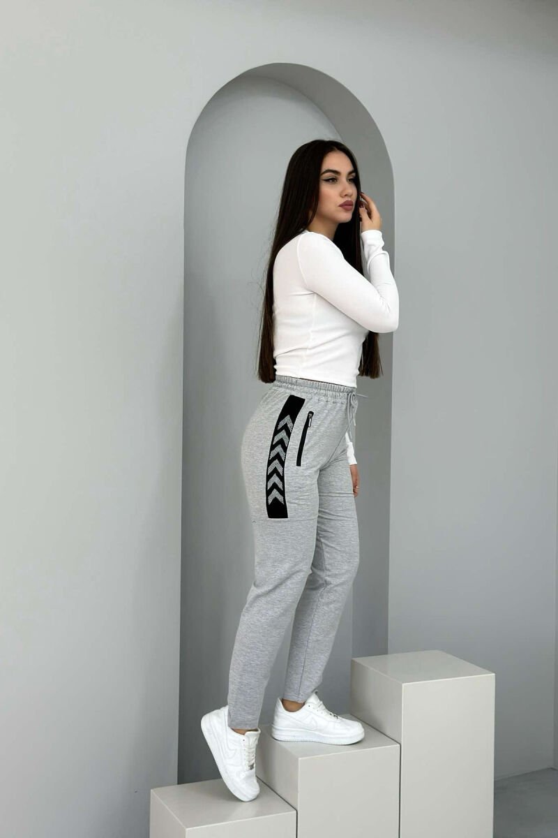 ARROW DESIGN WOMAN SWEATPANTS GREY/GRI - 4