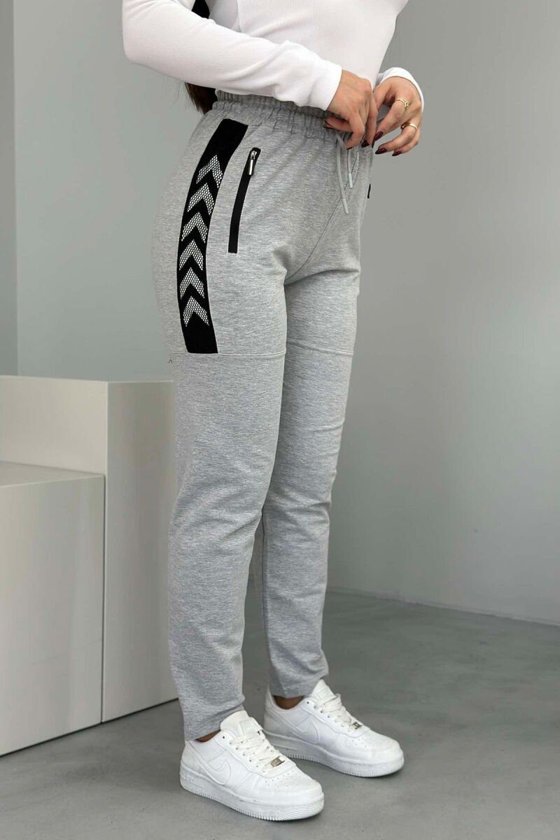 ARROW DESIGN WOMAN SWEATPANTS GREY/GRI - 5