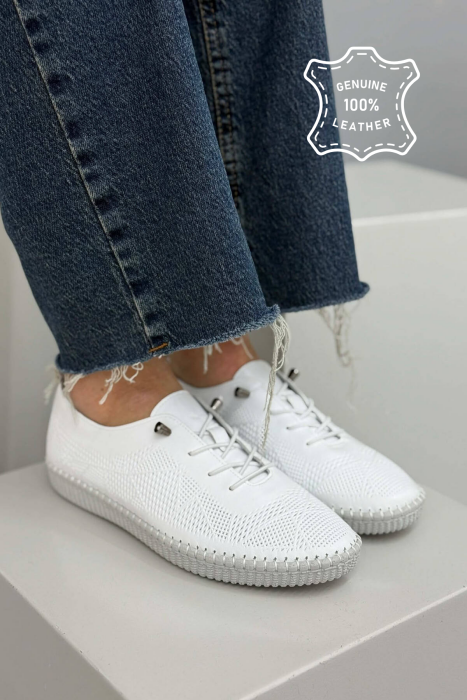 ATLETE LEKURE NJE NGJYRESHE ME LIDHESE PER FEMRA NE NGJYRE TE BARDHE - KLAUDIO FASHION