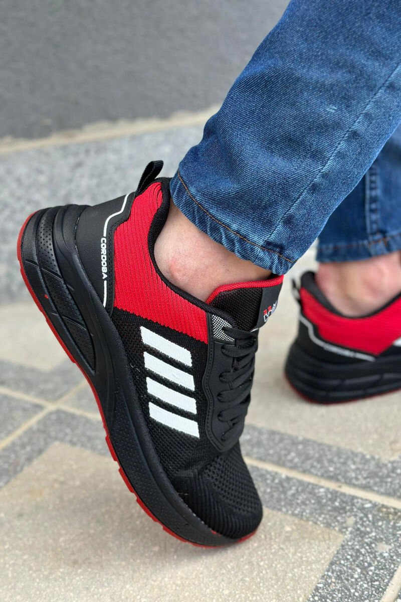 ATLETE ME LIDHËSE PËR MESHKUJ NË NGJYRËN E KUQE ME TË ZEZË - 3