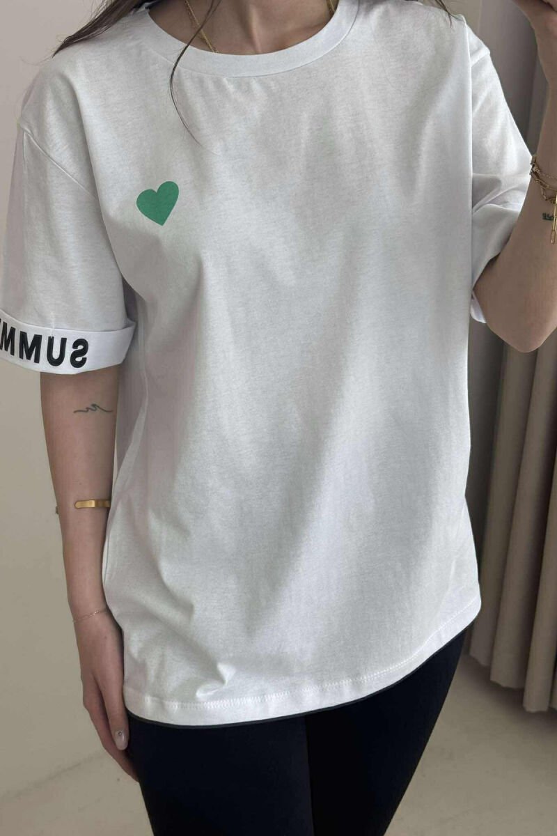 BACK WRITTINGS WOMAN T-SHIRT WHITE-E BARDHE - 2