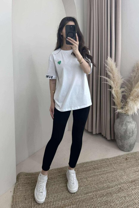 BACK WRITTINGS WOMAN T-SHIRT WHITE-E BARDHE - 4