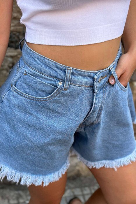 BAGGY WOMAN SHORT JEANS LIGHTBLUE/BZ - 3