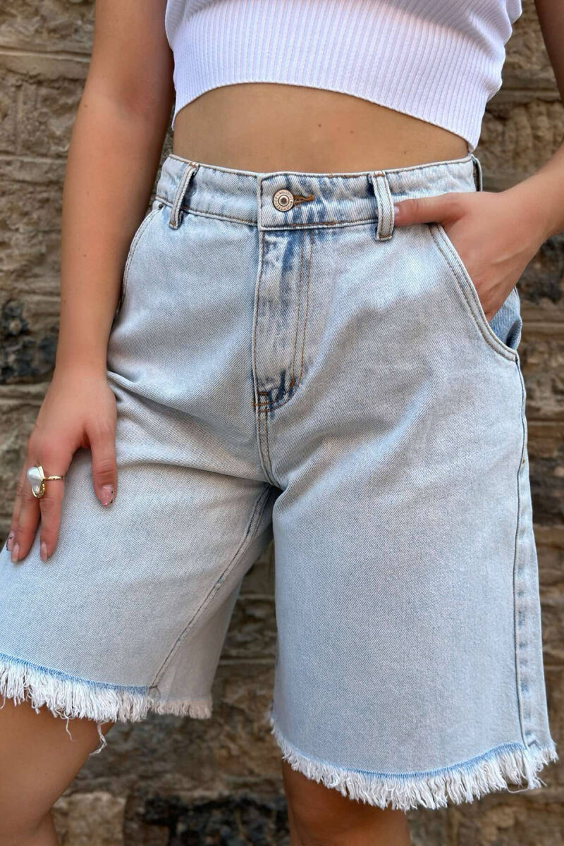 BAGGY WOMAN SHORT JEANS LIGHTBLUE/BZ - 2